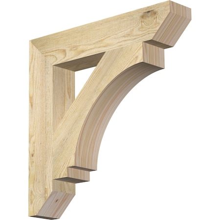 Ekena Millwork Imperial Slat Rough Sawn Bracket, Douglas Fir, 4"W x 22"D x 22"H BKT04X22X22IMP06RDF